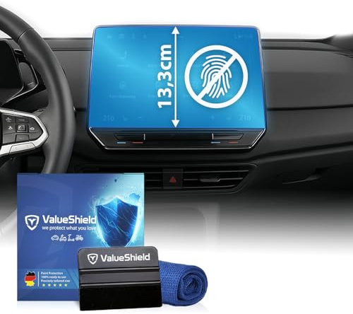 ValueShield Displayschutzfolie Matt passend für VW ID3 ID4 & ID5 2019-2024 | Anti-Fingerabdruckfolie für 10 Discover /Pro Bildschirm, Touchscreen, Radio, Navi, Multimedia, Infotainment