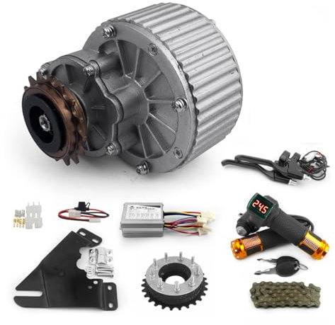 L-faster Rapide Le Plus récent kit de Moteur E-Bike de 450 W Kit de Conversion électrique à vélo à Vitesse Multiple Kit de Moteur électrique pour vélo à Plusieurs Vitesses (36V Twist Kit)