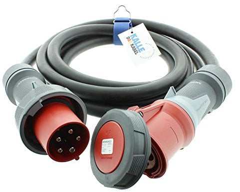CEE-Verlängerungskabel Gummi H07RN-F 5G 16,0mm² 400V 63A IP67 von KALLE DAS KABEL 30 Meter