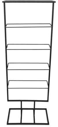 NaDeco Metallständer Blumen Rack ca. 100x35cm Deko Blumenständer Dekoständer Bodenständer Blumen Ständer Pflanzen Ständer Floristen Ständer Metallständer mit Fuß