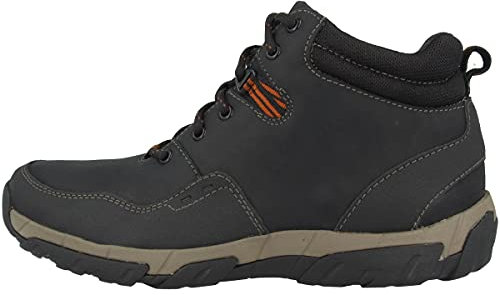 Clarks Walbeck Top II, Stivali da Neve Uomo, Nero (Black Leather-), 41 EU