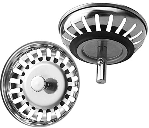 Filtro Tapón Rejilla Fregadera Tipo Teka Eje Central Colador para Fregadero de Cocina 2 Unds