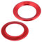 Anello volante per auto, 3 colori in lega di alluminio Copertura coprivolante(rosso)