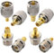 SMA zu UHF Kits 2er Set RF Koaxial CB Funkadapter SMA zu UHF PL259 SO239 Anschluss WiFi Antennenadapter für CB Antenne CB Funk Zweiwegefunk Handfunkadapter
