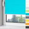 OUBO Plissee ohne Bohren Klemmfix Aluminium-Schienen, Blau 70x130cm (BXH), Jalousie Easyfix Faltrollo mit Klemmträger Sonnenschutz und Sichtschutz lichtdurchlässig Rollo für Fenster & Tür