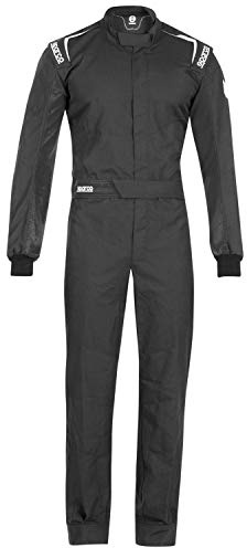 Sparco One 2021 Mechaniker-Anzug, Größe L, Schwarz/Weiß, Estandar