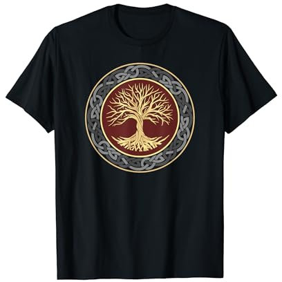 Baum des Lebens Wikinger keltischer Lebensbaum nordisch Halbarm T-Shirt