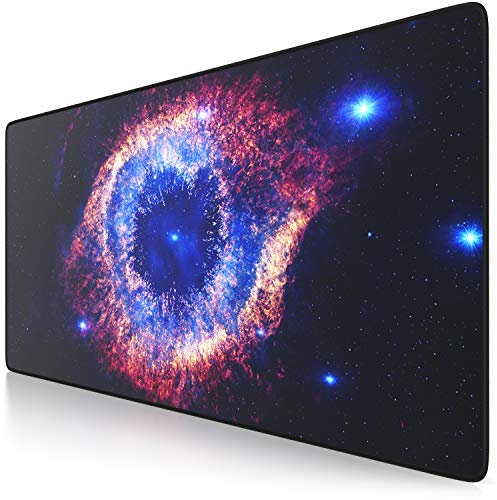 TITANWOLF - XXL Speed Gaming Mouse Pad Mouse Mat - Extra Large 900 x 400 x 3mm - Water-Resistant Mousepad with Non-Slip Rubber Base - Smooth Cloth Surface - SUPERNOVA