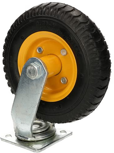 KOTARBAU® Luftrad Transportlenkrolle 20x25cm auf Stahlfelge Lenkrolle für Lagerwagen