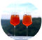 Topkapi Elite Aperol Spritz Set Duo Exquisite XL Verres à cocktail I 2 verres en cristal ultra fins sans plomb I spécialement conçus pour Aperol Spritz I avec 6 pailles en verre I 450 ml