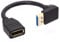 Câble d'extension Displayport 1.4 8 K - Angle de 90 degrés - Mâle vers femelle - Pour HP Dell Asus 8K @ 60 Hz 4K @ 144 Hz 1080p @ 240 Hz - 15 cm (bas)
