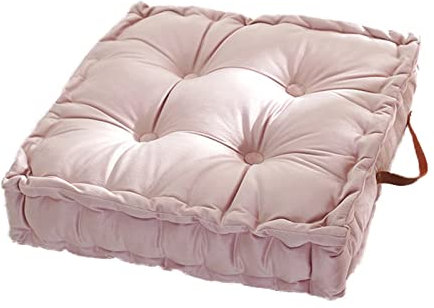 Yadlan Coussin De Sol 40x40x10, Confortable Coussin De Chaise De Jardin, Confortable Polaire Hollandaise Coussins De Chaise D'IntéRieur, Epais Coussin pour Salon De Jardin Rose