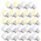 Luces USB de noche, mini bombilla LED, sin sensor de luz, enchufable, blanco cálido, compacto, ideal para dormitorio, baño, cocina, coche, luz de ambiente USB (12 piezas, blanco + 12 piezas cálidas)