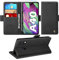 Handyhülle für Samsung Galaxy A40 Hülle mit Schutzfolie, Standfunktion Kartenfach Wallet Premium Leder Schutzhülle A40 Flip Case Cover Stoßfeste Klapphülle A40 5.9 Zoll (Schwarz)…