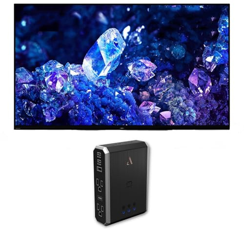 Sony XR48A90K 48 4K Bravia XR OLED High Definition Resolution Smart TV with an Austere 7S-PS4-US1 4-Outlet Power with Omniport USB (2022)