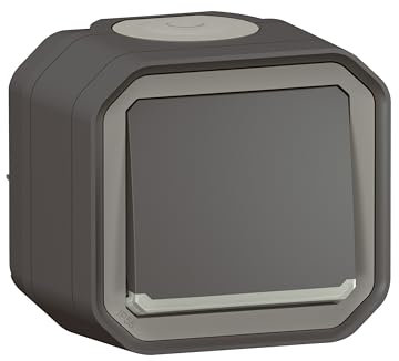 va et vient - 10a - lumineux - anthracite - saillie - legrand plexo 069736l