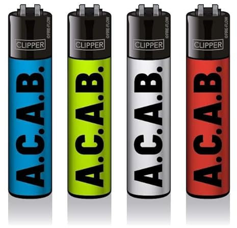 Clipper® Feuerzeuge - 4er Set + Crystal Balls (FFX A.C.A.B)