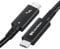 Cable Matters [Certifié Intel Câble actif Thunderbolt 4 tressé 40 Gbps de 2 mètres avec 100W de charge Power Delivery et vidéo 8K - Entièrement compatible Thunderbolt 3, USB 4/USB4, et port USB C