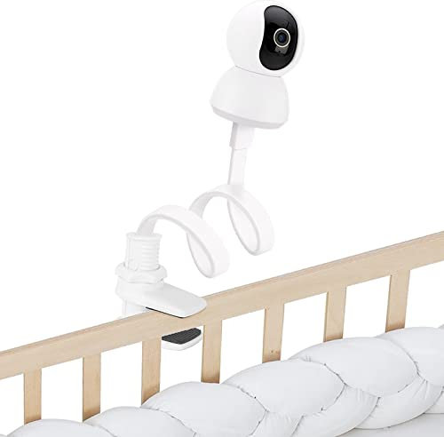 Supporto per baby monitor, supporto flessibile per videocamera per bambini Supporto universale per baby monitor con foro filettato da 1/4 e fibbia a vite in rame compatibile con Philips Avent SCD833