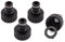 Mivos 4 connettori per rubinetti con filettatura esterna da 3/4 pollici BSP (26,4 mm) – Adattatore rubinetto con attacco rapido per tubo da giardino – Realizzato in 90% plastica riciclata