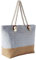 DonDon große Strandtasche XXL mit Reißverschluss - Umhängetasche Damen - große Badetasche für Urlaub vielseitige Shopper Tasche Damen für Strand Urlaub Must Haves Beach bag - Karo grau