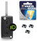 Boitier / Coque Clé Télécommande Plip Compatible avec Citroen C4, C4 Picasso, C4 Grand Picasso ✚ 3 Switch ✚ Pile CR1620 - Kit iRace Keys® (CE0536 - Emplacement Pile dans boitier)
