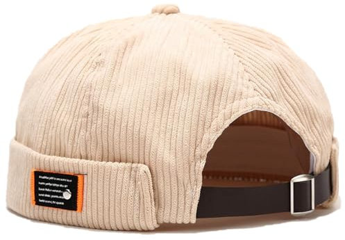 VIAUMBR Dockermütze Kappe Docker Cap MüTZE Hut Kopftuch Fischermütze Herren Damen (34 Beige)