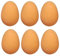 LND Gifts Bouncy Egg Set: Children's Pack of 6 Rubber Bouncing Eggs Balls, Ideal for Egg and Spoon Race, Perfect Egg Toy for playing Practical Jokes and Easter Gifts.