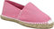HECHO EN ESPAÑA Espadrilles classiques en Esparto - Toile - Semelle en jute et caoutchouc, rose, 39 EU