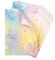 Briefpapier-Set 25 Motivpapier DIN A4 Motiv Orchideen beidseitig von Hand beschreibbar und mit allen Druckern und Kopierern bedruckbar für Geburtstag Jubiläum Hochzeit Menükarte Dank Geschenk