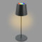 BRILONER - LED Tischlampe kabellos mit Touch, buntes RGB+W Licht, höhenverstellbar, Nachttischlampe, Leselampe, LED Lampe, Campinglampe, Tischleuchte, Akkulampe, Outdoor, 36x10,5 cm, Anthrazit