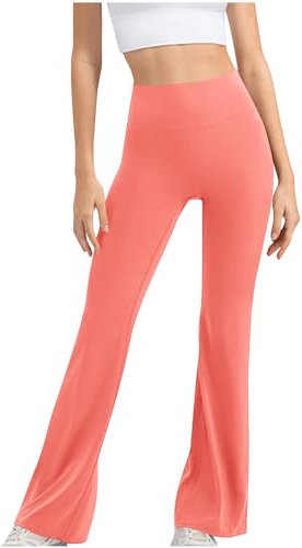tsaChick Leggings 80er 80er Jahre Outfit Damen Skinny Lack Und Leder Yoga Strumpfhosen Lederhose Kunstleder Pu Leder Silber Metallic Lackhose Lederleggings Lederoptik High Waist Pink S