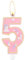 Happy Birthday Unicorn Birthday Candles,Birthday Cake Party Decorations,Cute Pink Unicorn Birthday Candles Number 5 for Theme Birthday Party
