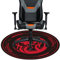 Office Chair Mat for Carpeted Floor, Round floor mat 120CM, Floor Protector for Office Chair,Mat Protector For Desk Chair Mat,Standard & No Pile Floors Chair Mat.(Red)