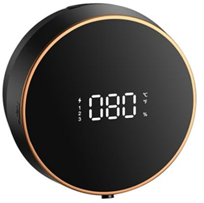 Fluaonb Dispenser di Sapone con Sensore Automatico Touchless in Schiuma Facile da Usare Nero