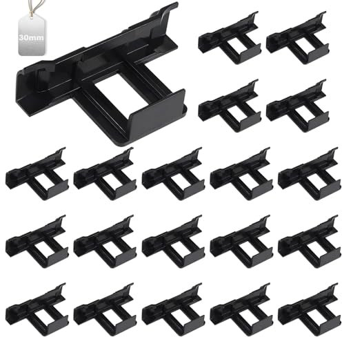 20 Stück Solarpanel Wasserablauf Clips,30mm Solarpanel Schlammentfernungsclip PV Module Reinigung Clips für Wasserablauf Solarmodul (PV Module) (30mm)