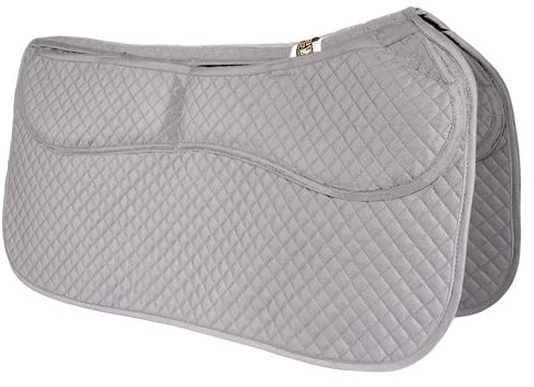 ECP Equine Comfort Products ECP Allzweck-Schabracke, gesteppt, therapeutisch, konturiert, Western-Schabracke mit verstellbarem Memory-Schaum