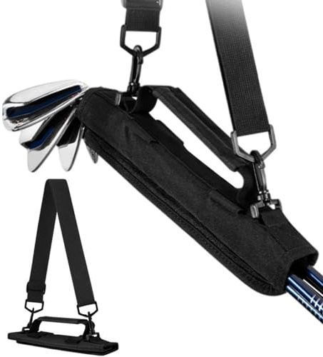 Golf Club Mini Tragetasche, Golfschlägertasche, Golfbag Mini Carrybag Tragebag, Tragbar für Driving Range-Trägerkoffer Trainingstasche (Schwarz)