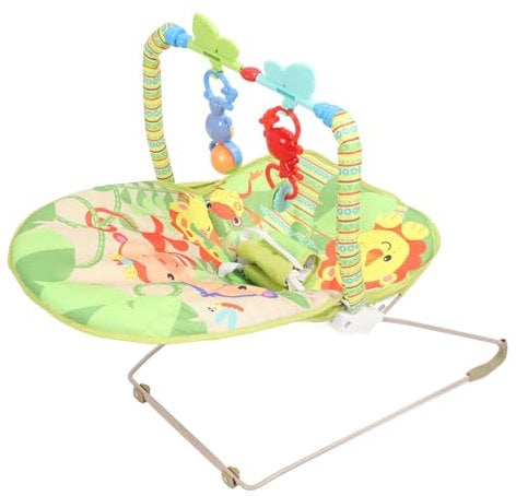 Elektrische Babyschaukel mit Vibration, Musik, Einstellbarem, Sicher und Tragbar, Speziell für Kleinkinder