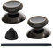 VRbrother 2 Stück Metall-Thumbsticks, kompatibel mit Meta Quest3, Quest3S, Oculus Quest2, Quest Pro Links- und Rechts-Controller, VR-Zubehör, Ersatzteil, Daumengriffkappenabdeckung (schwarz)