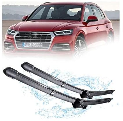 MENGYZ Auto Wischer für Au-di Q5 8R FY 2009-2020, Scheibenwischer Wischblatt Stumm Gummi Wischer, Hochwertige Autozubehör Hervorragende Sicht auf Sicherer Fahren