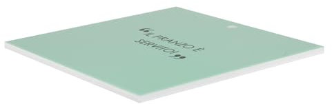 Sottopentola in ceramica salvia 20x20 cm con scritta