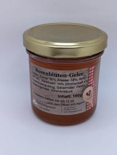 REGIONALA24 - Rosenblütengelee Handmade Manufaktur Rosenblüten Gelee Marmelade Fruchtaufstrich