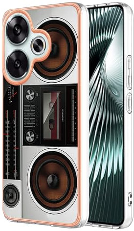 YKTO Cover per Xiaomi Poco F6 5G Telefono Custodia Morbide Silicone Anti Goccia Telefono Casi Protettivi Custodia Sottile Case Cellulare Anti-shock per Xiaomi Poco F6 5G,Radio