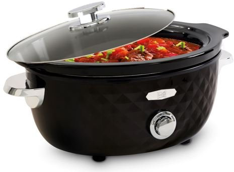 FRITEL Slow Cooker SC 2090 – Elektrischer Schmortopf/Crock Pot – 3,3 l – 150 W – 1 bis 4 Pers. – Keramiktopf – 4 Heizstufen