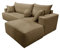 COMFORTINO INDUSTRIAL FURNITURE Ecksofa mit Schlaffunktion Paris L-Form, Sofa Couch mit Bettkasten, Eckcouch, Schlafsofa für Wohnzimmer, Big Sofa Couch mit Schlaffunktion (Braun, Ottomane Rechts)