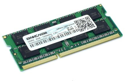 Memoria RAM DDR3 8GB 1333MHz SODIMM 1.5V PC3-10600 – Chips Samsung/Hynix/Kingston – Compatible con portátiles Antiguos – Upgrade fiable