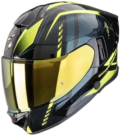 SCORPION EXO-530 AIR THERAS Black-Neon Yellow XXL