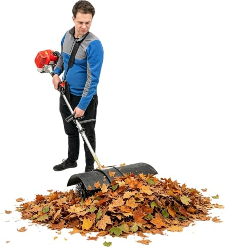 2.3 PS 52CC Gasoline Powered Broom Sweeper, spazzaneve manuale, spazzaneve a benzina, scopa, spazzatrice a benzina, per prato, marciapiedi, viali, giardino