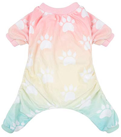 CuteBone Große Hundepyjamas mit Farbverlauf, weiches Material, dehnbarer Einteiler für Hundehemd, Hundewinterjacke und Hundemantel P09XL-DE